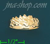 14K Gold Dia-Cut Ring - Click Image to Close