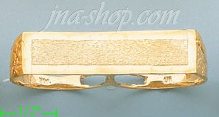14K Gold 3-Finger ID Dia-Cut Ring - Click Image to Close