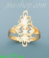 14K Gold Ladies' Dia-Cut Ring - Click Image to Close