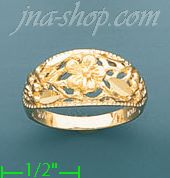 14K Gold Ladies' Dia-Cut Ring - Click Image to Close