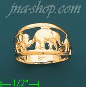 14K Gold Ladies' Dia-Cut Ring - Click Image to Close