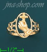 14K Gold Ladies' Dia-Cut Ring - Click Image to Close