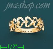 14K Gold Ladies' Dia-Cut Ring - Click Image to Close