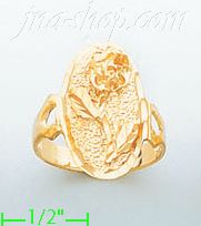 14K Gold Ladies' Dia-Cut Ring - Click Image to Close