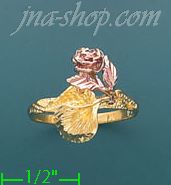 14K Gold 3Color Dia-Cut Ring - Click Image to Close