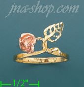 14K Gold 3Color Dia-Cut Ring - Click Image to Close