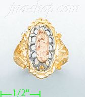 14K Gold 3Color Dia-Cut Ring - Click Image to Close