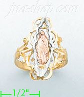 14K Gold 3Color Dia-Cut Ring - Click Image to Close