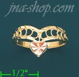 14K Gold 3Color Dia-Cut Ring - Click Image to Close