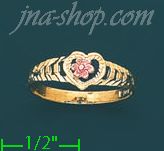 14K Gold 3Color Dia-Cut Ring - Click Image to Close