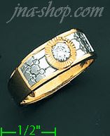 14K Gold Men's Ring - Click Image to Close