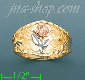 14K Gold 3Color Dia-Cut Ring - Click Image to Close