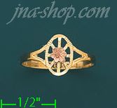 14K Gold 3Color Dia-Cut Ring - Click Image to Close