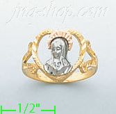 14K Gold 3Color Dia-Cut Ring - Click Image to Close