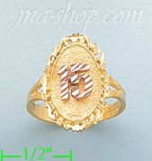 14K Gold 3Color Dia-Cut Ring - Click Image to Close