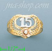 14K Gold 3Color Dia-Cut Ring - Click Image to Close