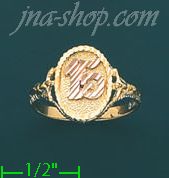 14K Gold 3Color Dia-Cut Ring - Click Image to Close