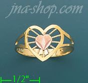 14K Gold Ladies' Light Ring - Click Image to Close