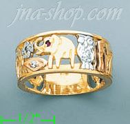 14K Gold Ladies' Light Ring - Click Image to Close