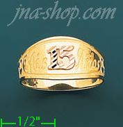 14K Gold Ladies' Light Ring - Click Image to Close