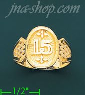 14K Gold Ladies' Light Ring - Click Image to Close