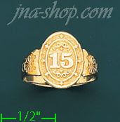 14K Gold Ladies' Light Ring - Click Image to Close