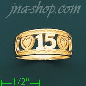 14K Gold Ladies' Light Ring - Click Image to Close