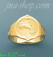 14K Gold Ladies' Light Ring - Click Image to Close