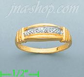 14K Gold Ladies' Pave Ring - Click Image to Close