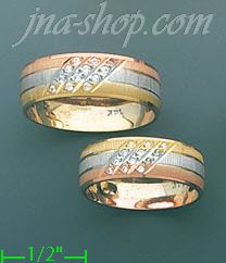 14K Gold Couple's Rings - Click Image to Close