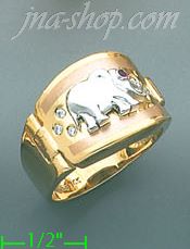 14K Gold Men's Ring - Click Image to Close