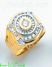 14K Gold Men's Ring - Click Image to Close