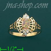 14K Gold Gemstone Ring - Click Image to Close