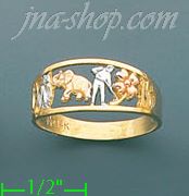 14K Gold Ladies' Light Ring - Click Image to Close