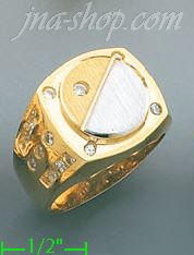 14K Gold Assorted Men's Ring - Click Image to Close