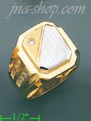 14K Gold Assorted Men's Ring - Click Image to Close