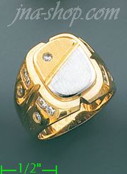 14K Gold Assorted Men's Ring - Click Image to Close