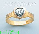 14K Gold Ladies' Ring - Click Image to Close