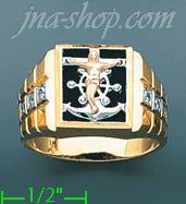 14K Gold Ladies' Ring - Click Image to Close