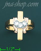 14K Gold Ladies' Ring - Click Image to Close