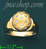 14K Gold Ladies' Ring - Click Image to Close