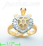 14K Gold Ladies' Ring - Click Image to Close