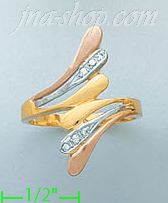 14K Gold Ladies' Ring - Click Image to Close