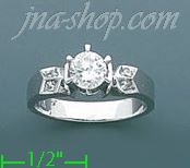 14K Gold CZ Ring - Click Image to Close