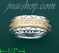 14K Gold Fancy CZ Ring - Click Image to Close