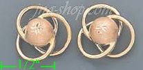 14K Gold Love Knots Sets Earrings - Click Image to Close