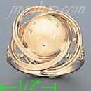 14K Gold Love Knots Sets Ring - Click Image to Close