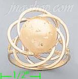 14K Gold Love Knots Sets Ring - Click Image to Close