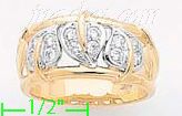 14K Gold Fancy CZ Sets Ring - Click Image to Close