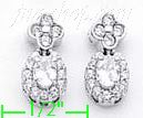 14K Gold Fancy CZ Sets Earrings - Click Image to Close